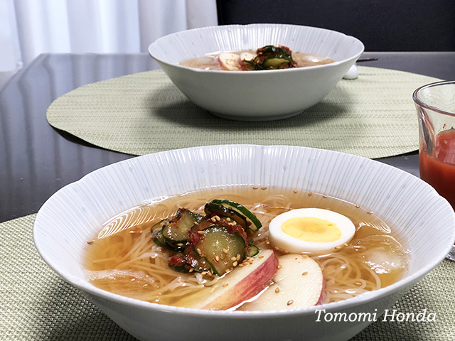 李朝園さんの冷麺でおうちごはん！ | 韓国料理研究家☆本田朋美（ほんだともみ）のオフィシャルサイト