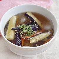 なすの冷たいスープ